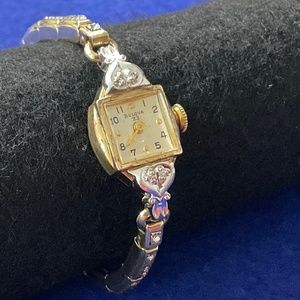 Bulova L5 10K Rolled Gold Plate Mechanical Ladies Women’s Watch M26402